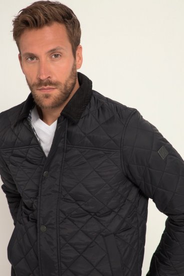 JP1880 Jacket Quilted Black - Μπουφάν - Aνδρικά μπουφαν μεγάλα μεγέθη