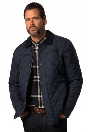 JP1880 Jacket Quilted Navy - Μπουφάν - Aνδρικά μπουφαν μεγάλα μεγέθη