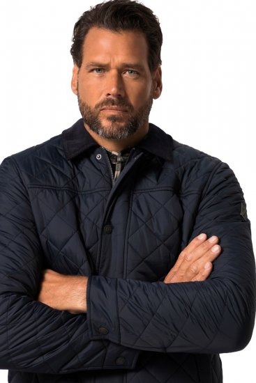 JP1880 Jacket Quilted Navy - Μπουφάν - Aνδρικά μπουφαν μεγάλα μεγέθη