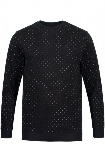 JP1880 Two-piece Pyjamas Long Sleeve and Long Trousers Black - Εσώρουχα/Μαγιό - Aνδρικά Εσώρουχα μεγάλα μεγέθη