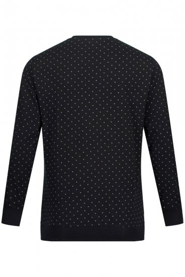 JP1880 Two-piece Pyjamas Long Sleeve and Long Trousers Black - Εσώρουχα/Μαγιό - Aνδρικά Εσώρουχα μεγάλα μεγέθη
