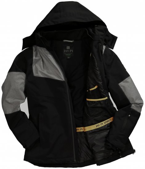 Jay-Pi Ski Jacket Functional Waterproof Windproof Black - Ρούχα Σκι - 