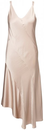 Ulla Popken 820341 Αμάνικο σατέν φόρεμα Taupe - Βραδινά φορέματα - Βραδινά φορέματα σε μεγάλα μεγέθη