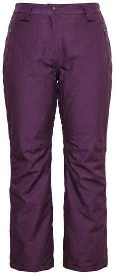 Ulla Popken 822018 Αδιάβροχο τεχνικό παντελόνι με φόδρα fleece Δαμασκηνί - Αδιάβροχα - 