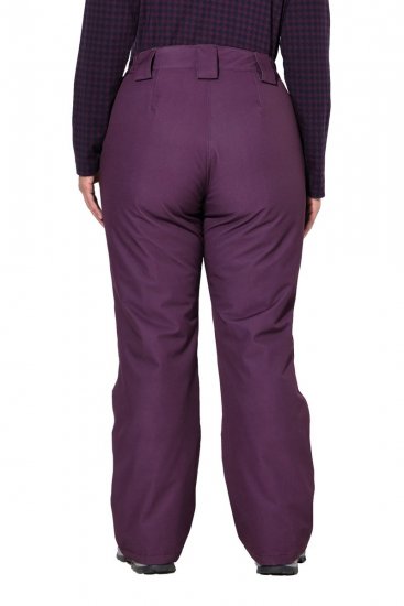 Ulla Popken 822018 Αδιάβροχο τεχνικό παντελόνι με φόδρα fleece Δαμασκηνί - Αδιάβροχα - 