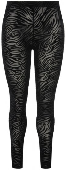 Ulla Popken 822286 Κολάν καλσόν με animal print Μαύρο - Καλσόν & κάλτσες - 