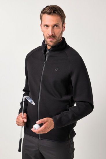 JAY-PI FLEXNAMIC® Golf Sweat Jacket with Zipper Black - Αθλητικά ρούχα & Outdoor - Aθλητικα ρούχα μεγάλα μεγέθη ανδρικά