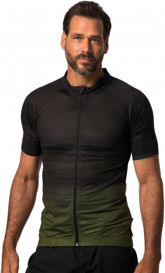 JP1880 Jay-Pi Flexnamic QuickDry Cycling Jersey Black - Αθλητικά ρούχα & Outdoor - Aθλητικα ρούχα μεγάλα μεγέθη ανδρικά