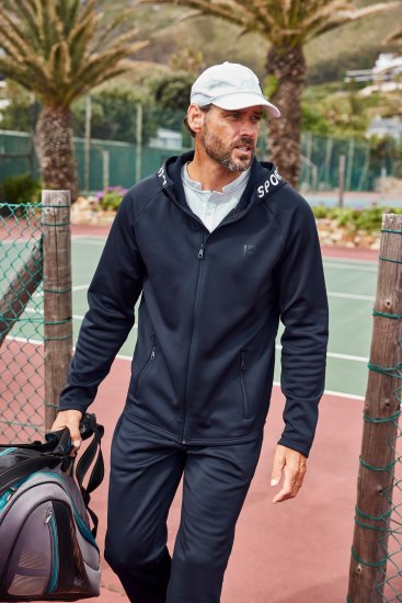 JP1880 Jay-Pi Flexnamic Tennis Training Softshell Jacket Dark Marine - Αθλητικά ρούχα & Outdoor - Aθλητικα ρούχα μεγάλα μεγέθη ανδρικά