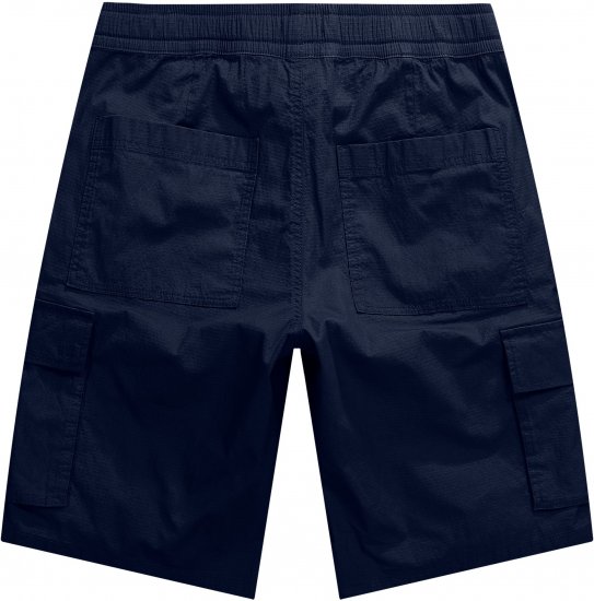 JP1880 Jay-Pi Flexnamic Bermuda Cargo Shorts Navy Blue - Αθλητικά ρούχα & Outdoor - Aθλητικα ρούχα μεγάλα μεγέθη ανδρικά