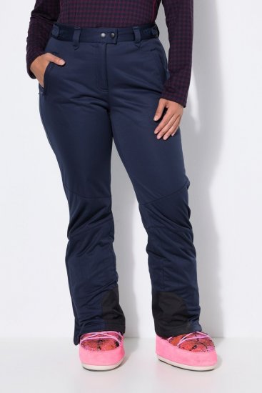 Ulla Popken 824297 Παντελόνι softshell με γκέτες χιονιού Σκούρο μπλε - Ρούχα Σκι - 
