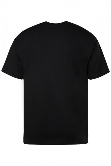 STHUGE 824720 Oversized μπλούζα Μαύρο - Μακό μπλουζάκια - Aνδρικά μπλουζεσ μεγάλα μεγέθη