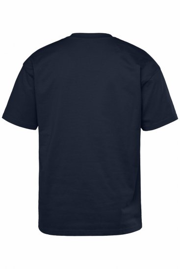 STHUGE 824720 Oversized μπλούζα Σκούρο μπλε - Μακό μπλουζάκια - Aνδρικά μπλουζεσ μεγάλα μεγέθη