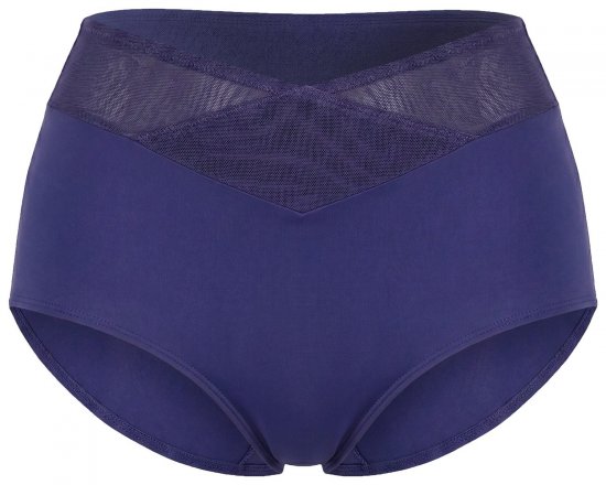 Ulla Popken 825676 Κυλοτάκι σμίλευσης ψηλόμεσο Μπλε ρουά - Εσώρουχα σμίλευσης - 