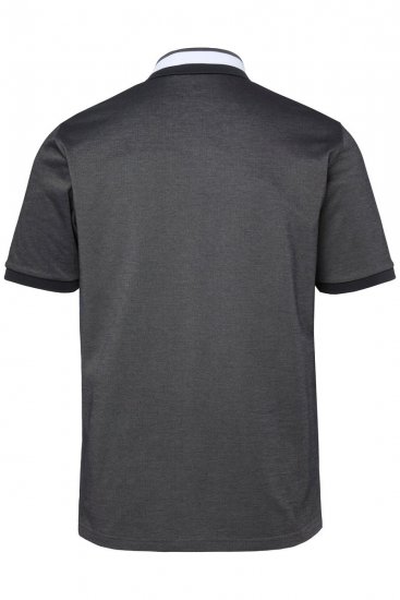 JAY-PI Quickdry Two-Tone Golf Poloshirt Black - Πόλο μπλουζάκια - Aνδρικά μπλουζακια πολο μεγάλα μεγέθη