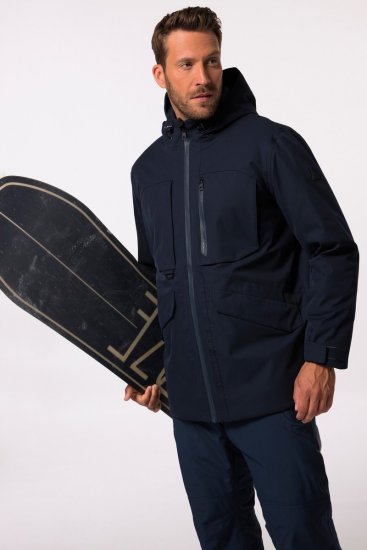 Jay-Pi Ski Jacket Functional Waterproof Windproof Navy - Ρούχα Σκι - Ανδρικά Ρούχα Σκι & Χειμώνα σε Μεγάλα Μεγέθη