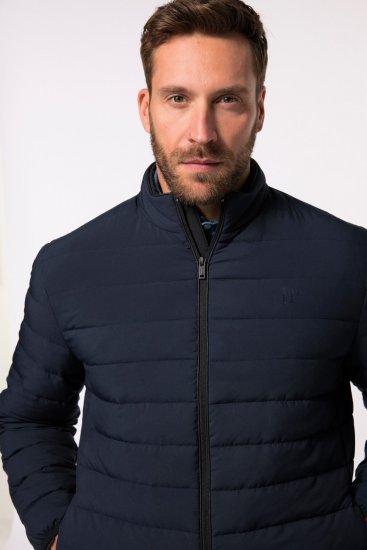 JP1880 Jacket Quilted Stand-up Collar Navy - Μπουφάν - Aνδρικά μπουφαν μεγάλα μεγέθη