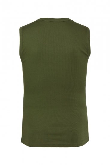 JP1880 Undershirt Rib Jersey Green - Μακό μπλουζάκια - Aνδρικά μπλουζεσ μεγάλα μεγέθη