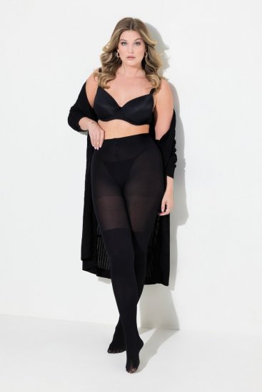 Ulla Popken 831196 Κάλτσες πάνω από το γόνατο 80 den Μαύρο - Καλσόν & κάλτσες - 