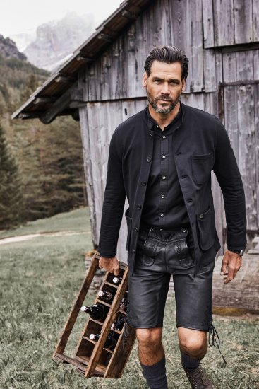 JP1880 Comfortable & Stretchy FLEXNAMIC® Light Jacket Black - Μπουφάν - Aνδρικά μπουφαν μεγάλα μεγέθη