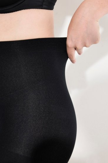 Ulla Popken 833809 Καλσόν με animal print Μαύρο - Καλσόν & κάλτσες - 