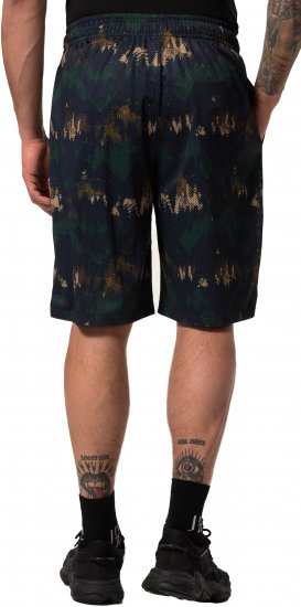 JP1880 Jay-Pi Bermuda QuickDry Mesh Fitness Shorts Khaki - Αθλητικά ρούχα & Outdoor - Aθλητικα ρούχα μεγάλα μεγέθη ανδρικά