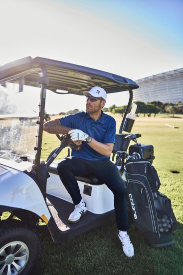 JP1880 Jay-Pi QuickDry Golf Polo Shirt Titanium Blue - Αθλητικά ρούχα & Outdoor - Aθλητικα ρούχα μεγάλα μεγέθη ανδρικά