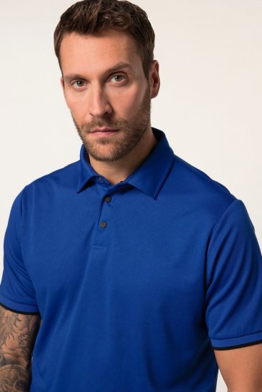 JP1880 Jay-Pi QuickDry Golf Polo Shirt Titanium Blue - Αθλητικά ρούχα & Outdoor - Aθλητικα ρούχα μεγάλα μεγέθη ανδρικά