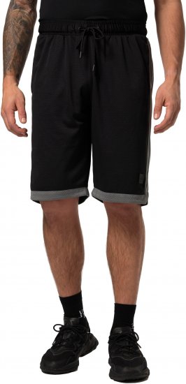JP1880 Jay-Pi Bermuda QuickDry Mesh Fitness Shorts Black - Αθλητικά ρούχα & Outdoor - Aθλητικα ρούχα μεγάλα μεγέθη ανδρικά