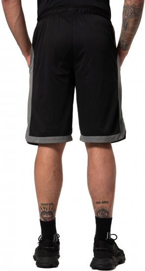 JP1880 Jay-Pi Bermuda QuickDry Mesh Fitness Shorts Black - Αθλητικά ρούχα & Outdoor - Aθλητικα ρούχα μεγάλα μεγέθη ανδρικά