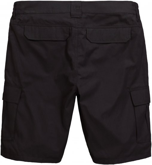 JP1880 Jay-Pi Bermuda QuickDry Cargo Shorts Black - Αθλητικά ρούχα & Outdoor - Aθλητικα ρούχα μεγάλα μεγέθη ανδρικά