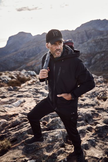 JP1880 Jay-Pi Functional Jacket Black - Αθλητικά ρούχα & Outdoor - Aθλητικα ρούχα μεγάλα μεγέθη ανδρικά