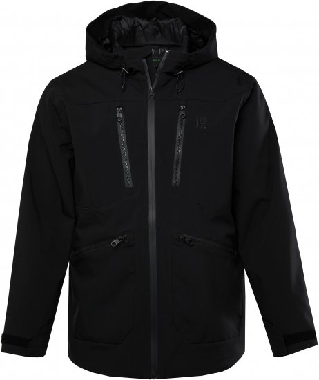 JP1880 Jay-Pi Functional Jacket Black - Αθλητικά ρούχα & Outdoor - Aθλητικα ρούχα μεγάλα μεγέθη ανδρικά