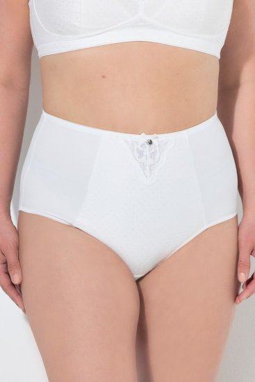 Ulla Popken 834307 Κυλοτάκι σμίλευσης με δαντέλα Υπόλευκο - Εσώρουχα σμίλευσης - 