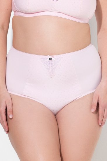 Ulla Popken 834307 Κυλοτάκι σμίλευσης με δαντέλα Ροζ - Εσώρουχα σμίλευσης - 