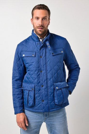 JP1880 Quilted with Multiple Pockets Jacket Dark Blue - Μπουφάν - Aνδρικά μπουφαν μεγάλα μεγέθη