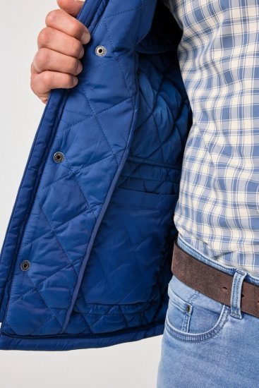 JP1880 Quilted with Multiple Pockets Jacket Dark Blue - Μπουφάν - Aνδρικά μπουφαν μεγάλα μεγέθη