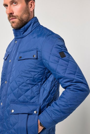 JP1880 Quilted with Multiple Pockets Jacket Dark Blue - Μπουφάν - Aνδρικά μπουφαν μεγάλα μεγέθη