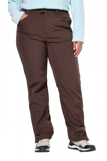 Ulla Popken 834662 Παντελόνι softshell με φόδρα fleece Taupe - Ρούχα εξωτερικού χώρου - 