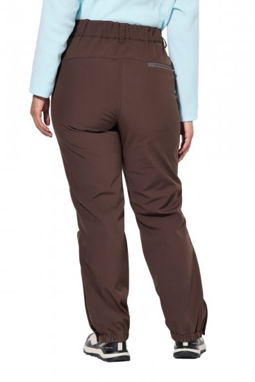 Ulla Popken 834662 Παντελόνι softshell με φόδρα fleece Taupe - Ρούχα εξωτερικού χώρου - 
