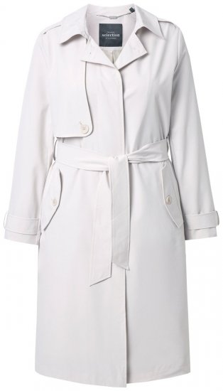 Ulla Popken 834990 Καμπαρντίνα Taupe - Παλτό - Γυναικεία Παλτό σε Μεγάλα Μεγέθη