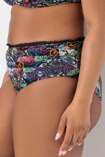 Ulla Popken 835633 Κυλοτάκια με animal print Πολύχρωμο - Κυλοτάκια - 