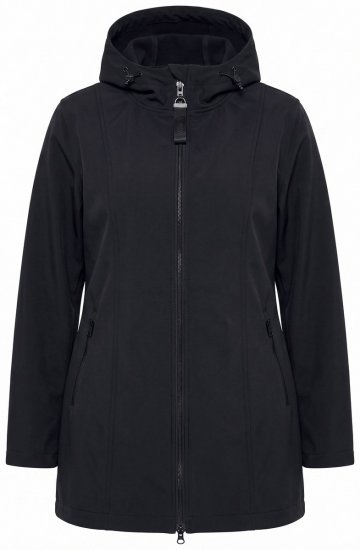 Ulla Popken 836064 Τεχνικό μπουφάν Μαύρο - Μπουφάν - Γυναικεία μπουφάν μεγάλα μεγέθη