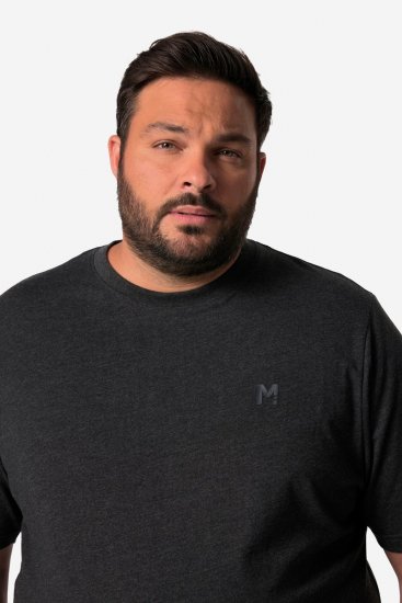 Men+ 308 Μπλουζάκι bellyfit Μαύρο - Μακό μπλουζάκια - Aνδρικά μπλουζεσ μεγάλα μεγέθη