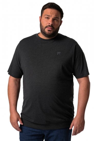 Men+ 308 Μπλουζάκι bellyfit Μαύρο - Μακό μπλουζάκια - Aνδρικά μπλουζεσ μεγάλα μεγέθη