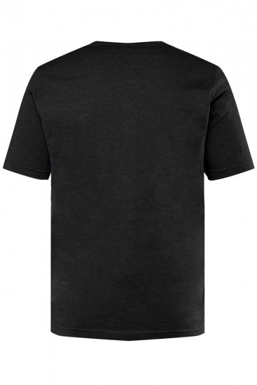 Men+ 365 Μπλούζα Henley Μαύρο - Μακό μπλουζάκια - Aνδρικά μπλουζεσ μεγάλα μεγέθη
