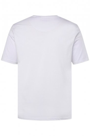 Men+ 365 Μπλούζα Henley Λευκό - Μακό μπλουζάκια - Aνδρικά μπλουζεσ μεγάλα μεγέθη