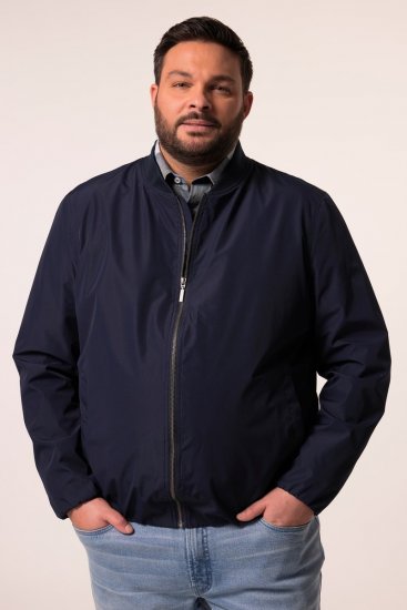 Men+ 823 Υπερελαφρύ μπουφάν bomber bellyfit Σκούρο μπλε - Μπουφάν - Aνδρικά μπουφαν μεγάλα μεγέθη