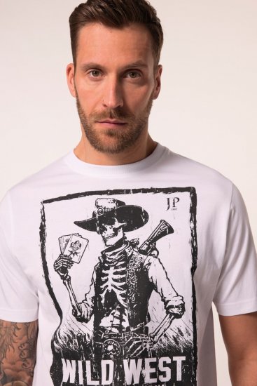 JP1880 T-Shirt 2-Pack Wild West Black And White - Μακό μπλουζάκια - Aνδρικά μπλουζεσ μεγάλα μεγέθη