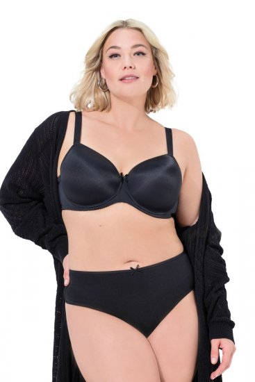 Ulla Popken 838637 Στρινγκ 3 τεμ. Μαύρο - Κυλοτάκια - 